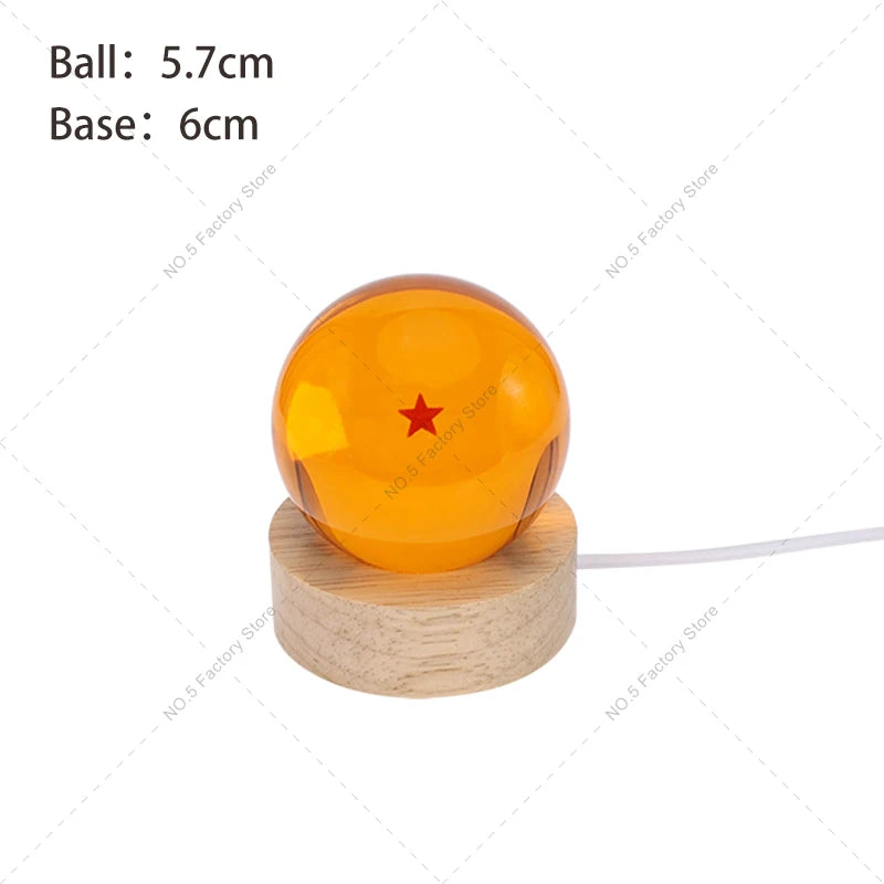 Dragon Ball Z Crystal Ball Action Figure Led Shenron Wish Balls Night Light Shenlong 1-7 Star Crystal Balls Lamp Anime Figurine