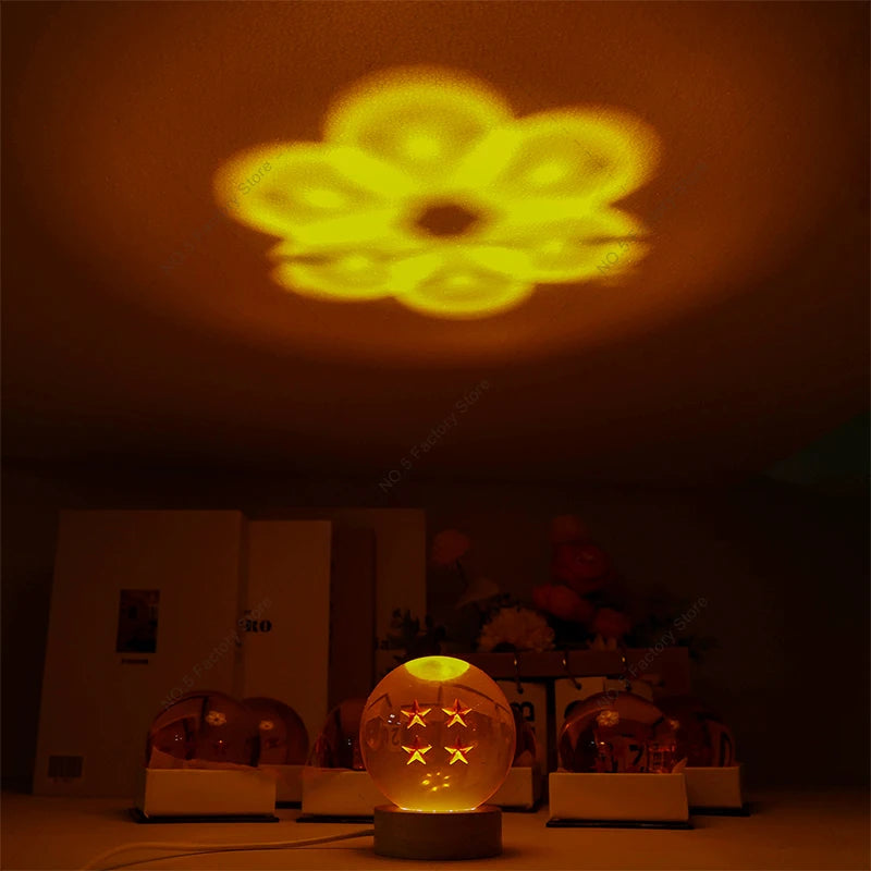Dragon Ball Z Crystal Ball Action Figure Led Shenron Wish Balls Night Light Shenlong 1-7 Star Crystal Balls Lamp Anime Figurine